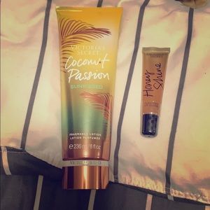 Victoria’s Secret lotion & flavoured lipgloss